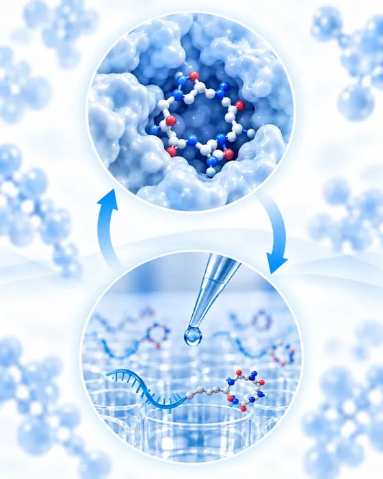 MOSAIC AI 计算设计与 mRNA Display 实验发现双轮驱动环肽发现体系